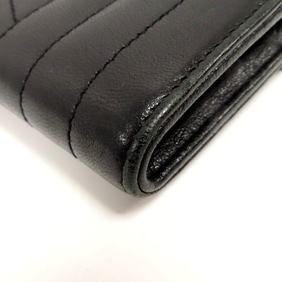 💎✨BEAUTIFUL✨💎Authentic SAINT LAURENT Long Wallet Leather Black - Picture 12 of 13